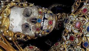 The dead with jewelry. Really creepy photos