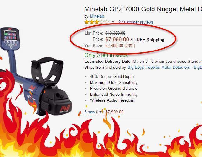 Minelab gpz store 7000 price