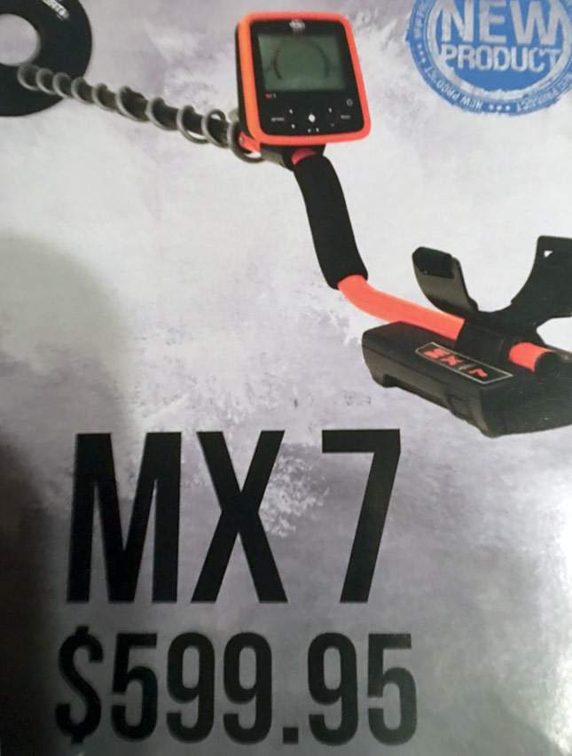 White’s MX7 metal detector. NEW 2017 (+ price)