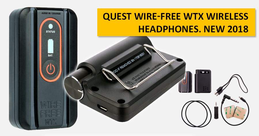 Quest Wire-Free WTX wireless headphones. NEW 2018
