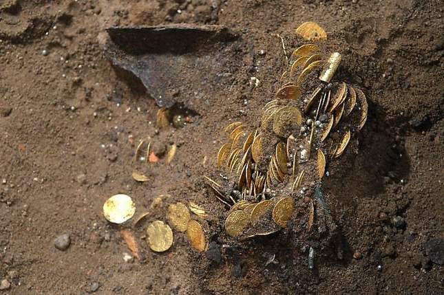 Hoard of gold coins found on January 2nd 2018