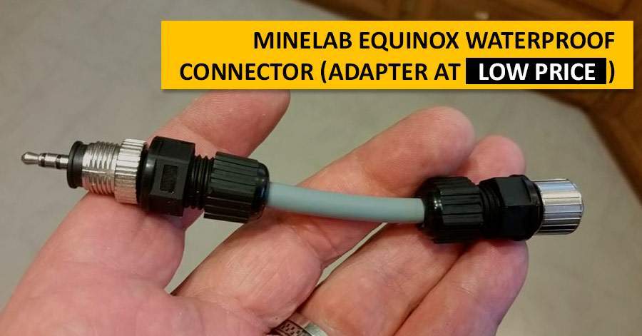 90 Degree  Minelab equinox 600-800 EAR BUD  Adapter