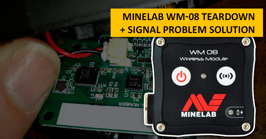Minelab WM-08 Teardown + signal problem solution